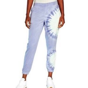 WILDFOX TIE DYE JOGGERS NWT IN RELAXED FIT EASY PULL ON PANTS, ELASTIC HEM